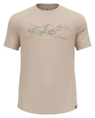 Odlo Run Bike Hike Ascent Performance Wool 130 Beige T-Shirt