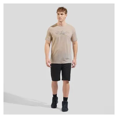 Odlo Run Bike Hike Ascent Performance Wool 130 Beige T-Shirt
